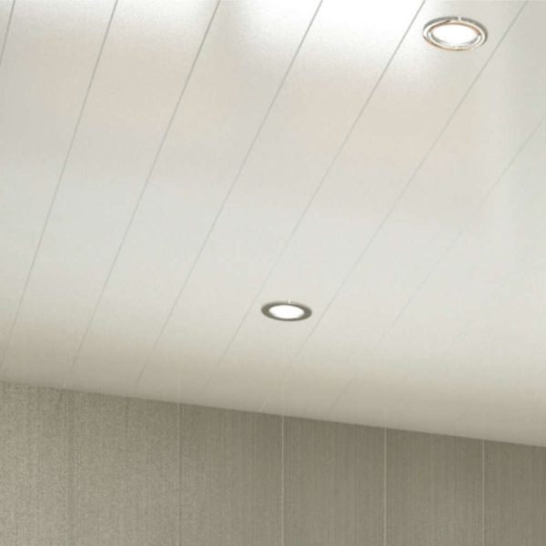 Neptune Moderna White & Silver Ceiling Panel (4Mtr)