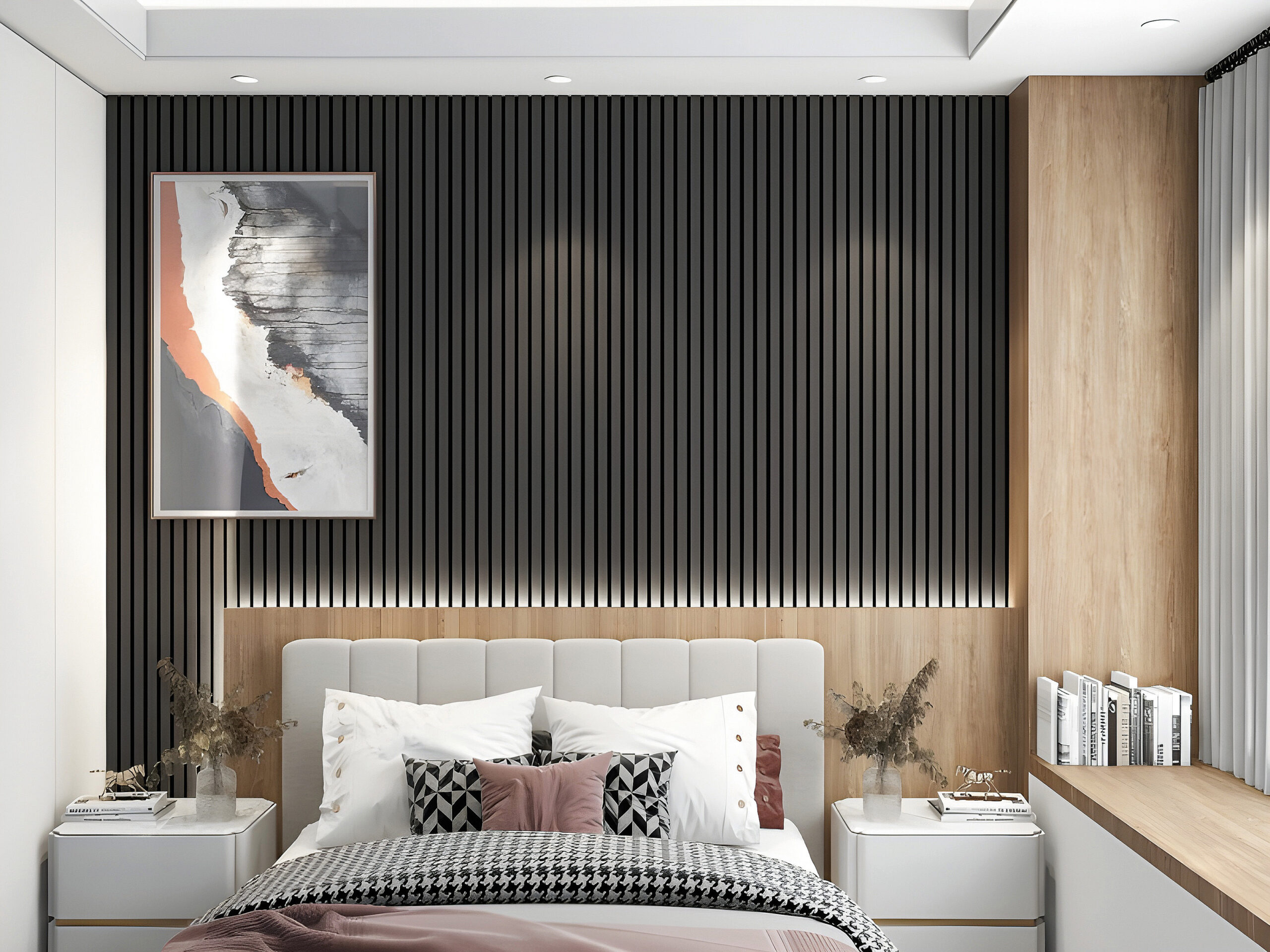 Ebony Acoustic Bathroom Paneling