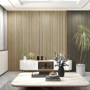 Oak Acoustic Bathroom Paneling
